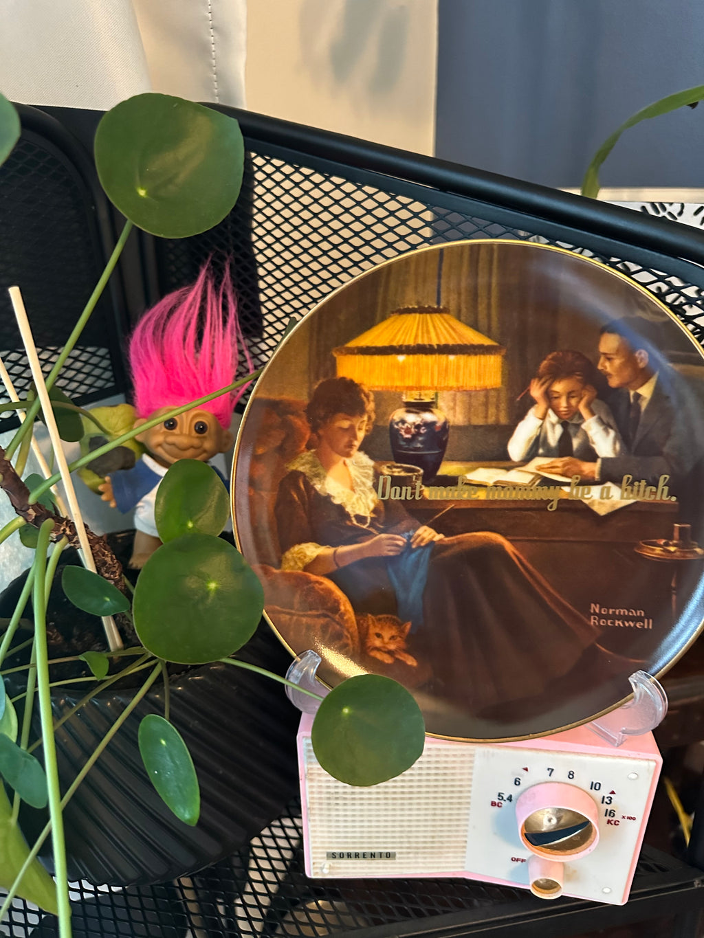 Don’t make mom… upcycled Norman Rockwell plate