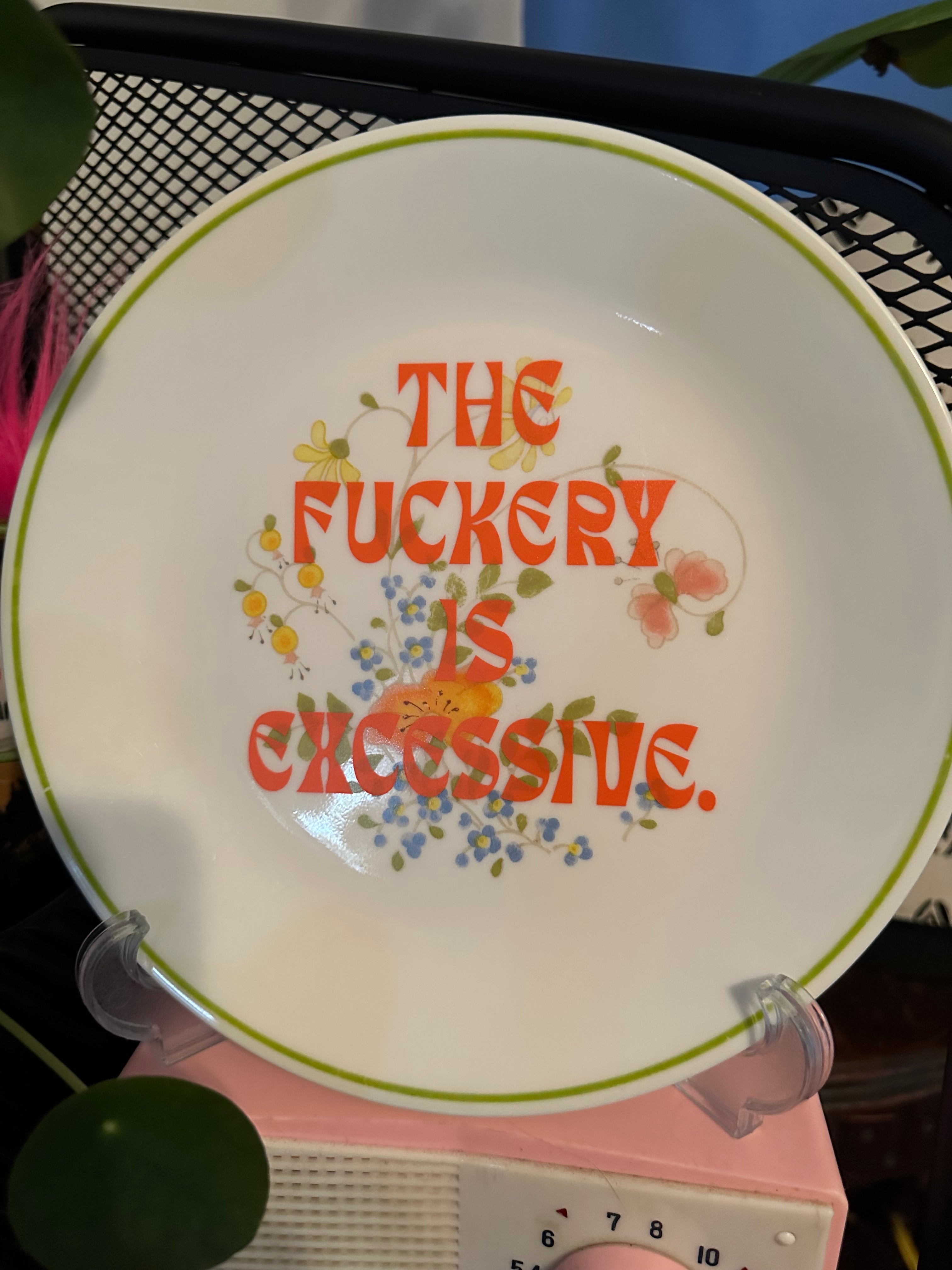 Sassy vintage Corelle plate
