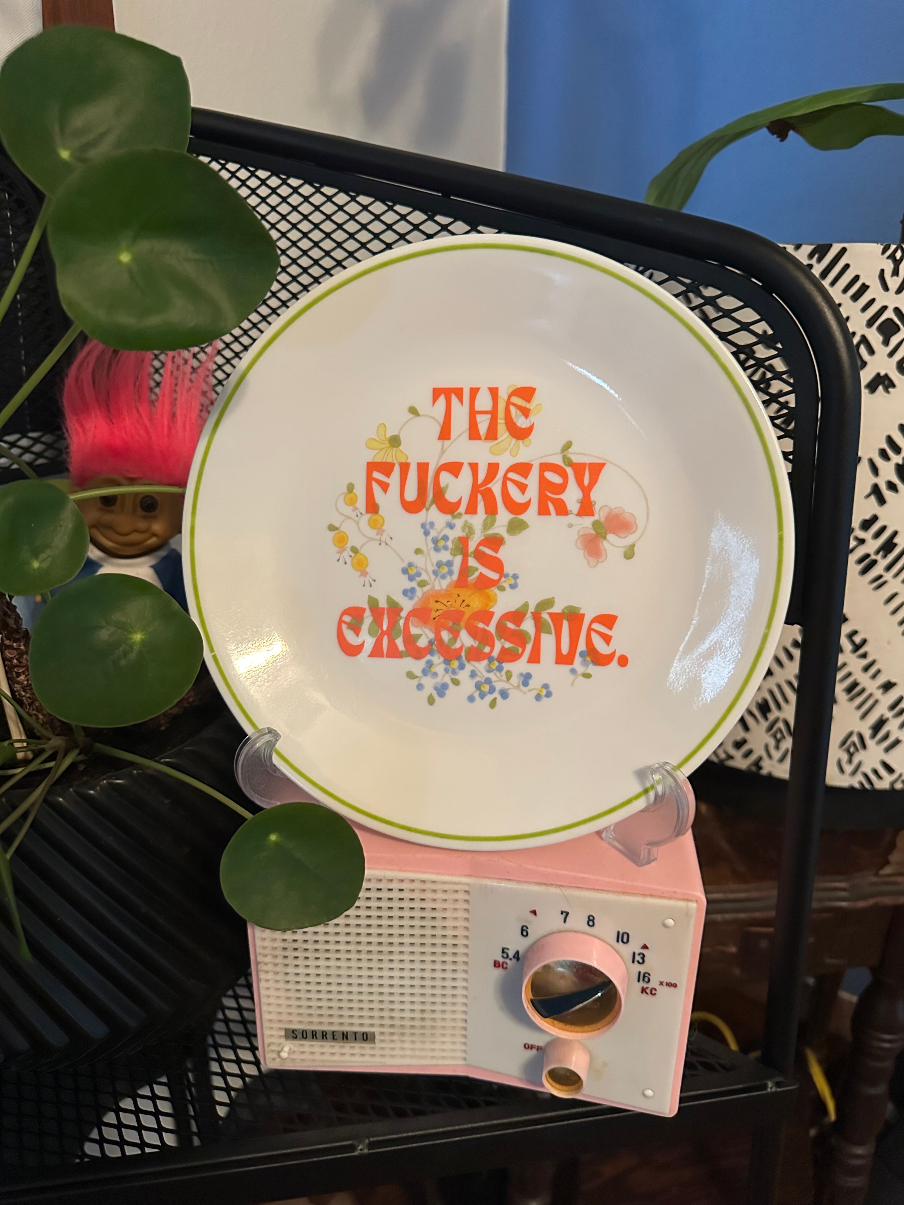 Sassy vintage Corelle plate