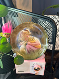 Blonde girl Fragile plate