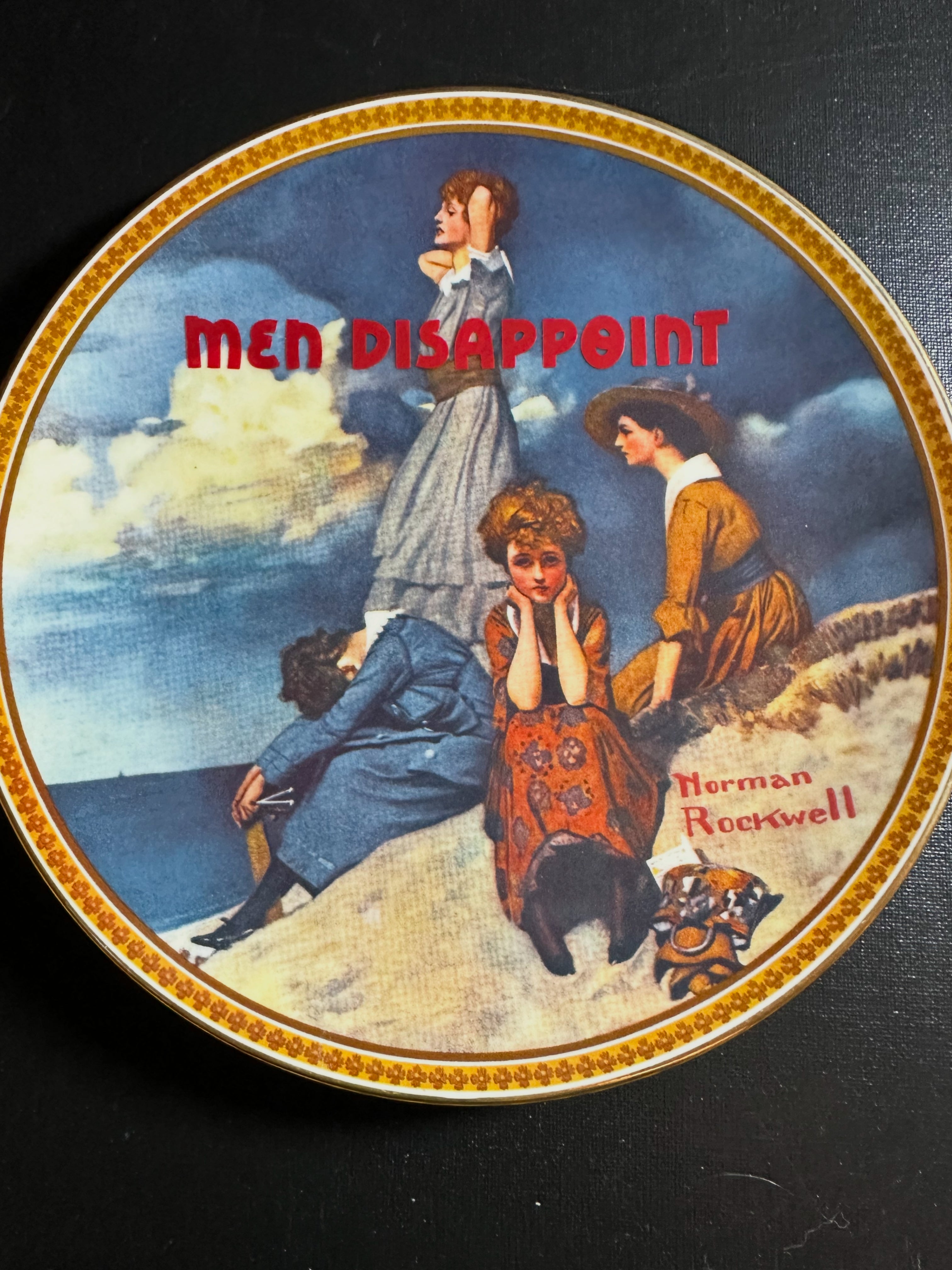 Men Disappoint plate