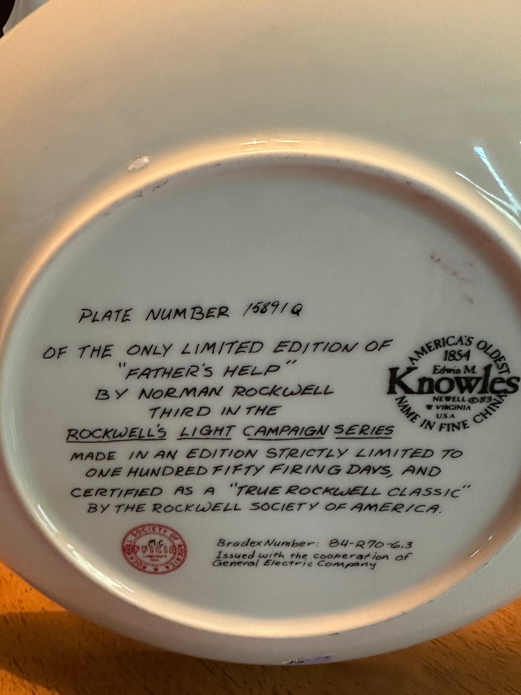 Don’t make mom… upcycled Norman Rockwell plate