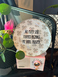 Dramatic upcycled plate
