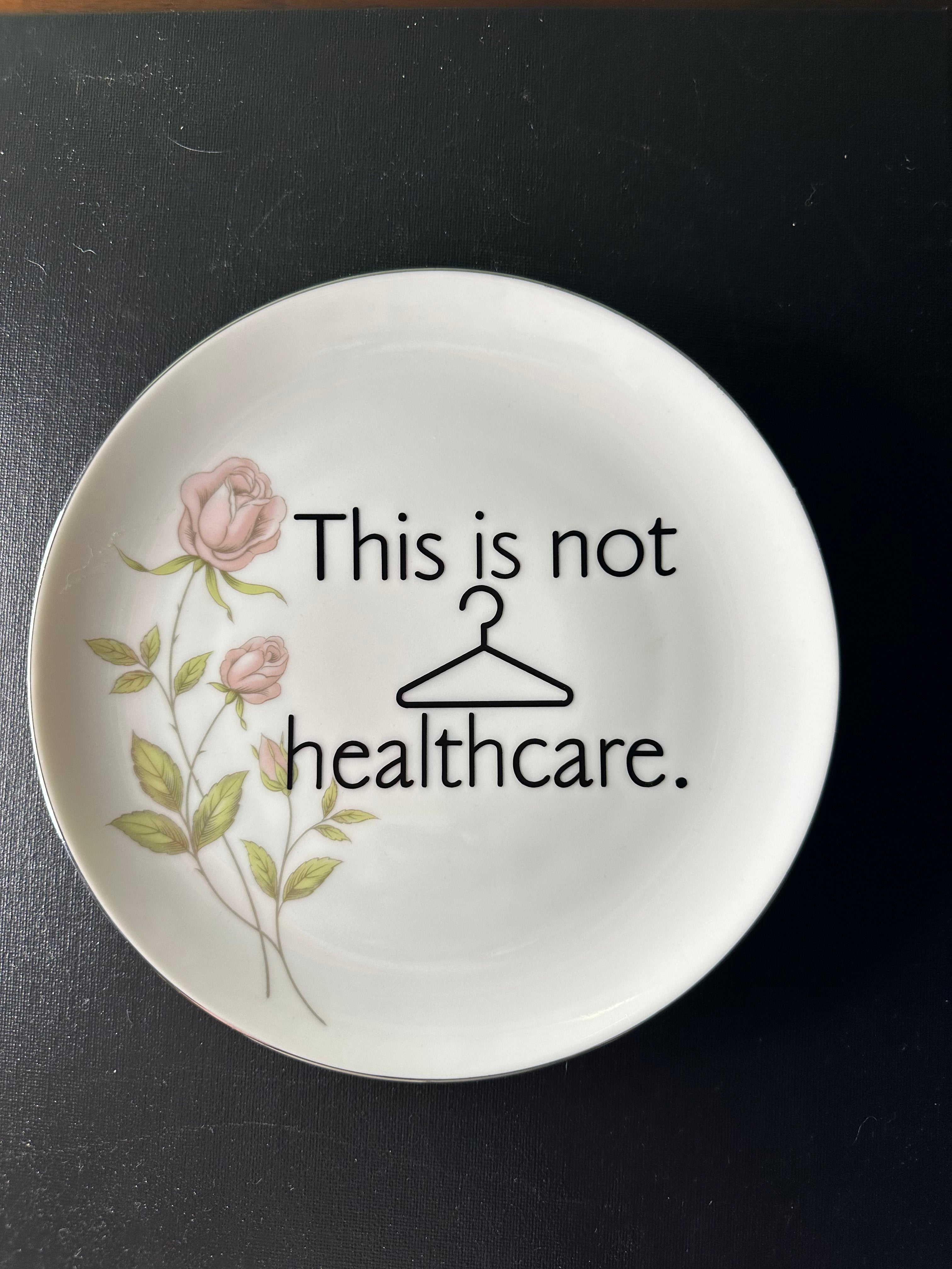 Abortion IS healthcare plate