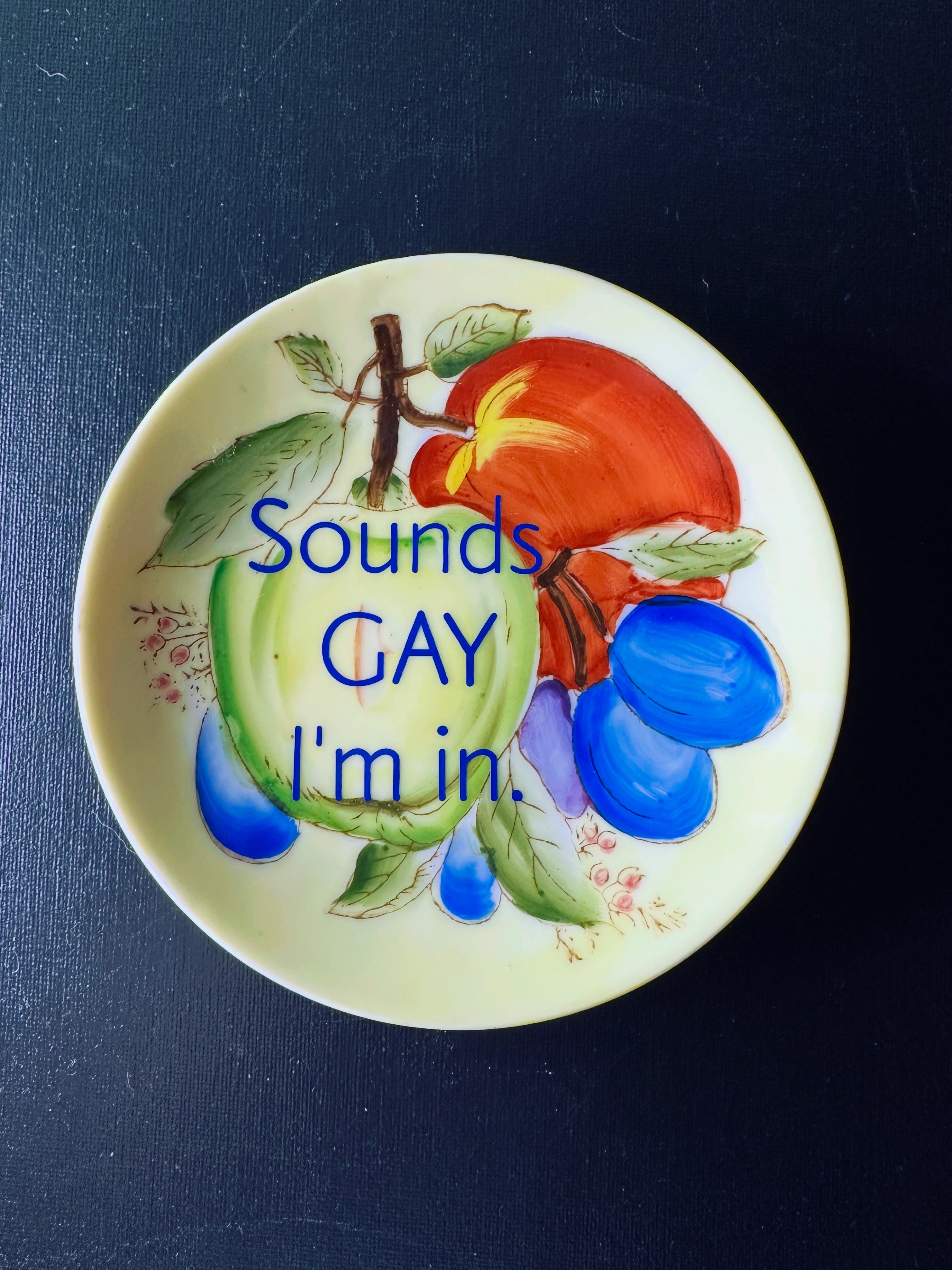 Sounds GAY I’m In plate
